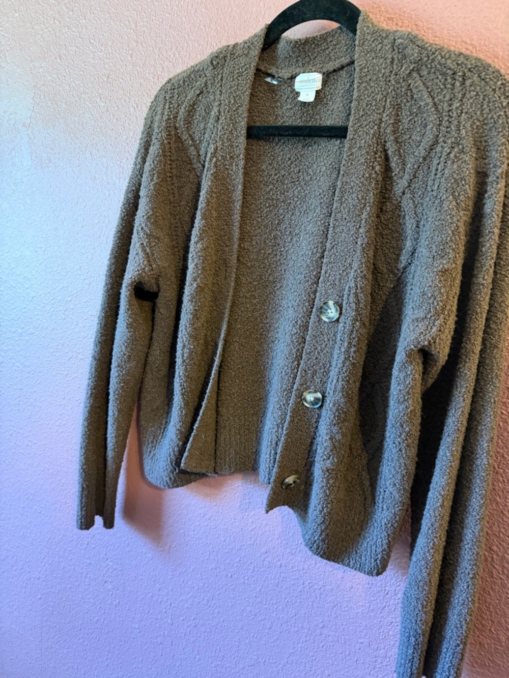Target Brown Button-Front Women’s Cardigan Sweater - Picture 2 of 6